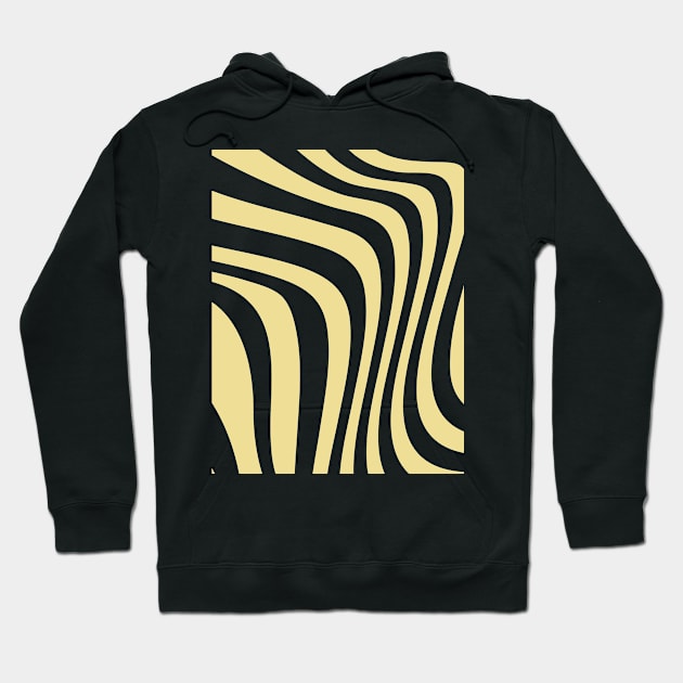 Wavy Lines Pattern, Retro Style Pattern Hoodie by yourstruly